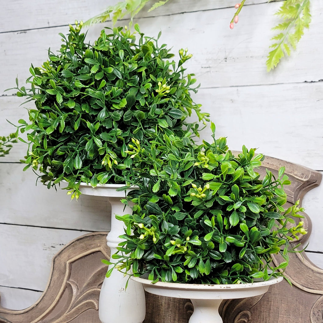 Artificial Boxwood Orb Topiary's. 