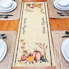 Load image into Gallery viewer, Tea Stained Prmitive Gather Together Table Runner. 

