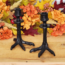 Load image into Gallery viewer, Raven Claw Taper Candle Holder Set
