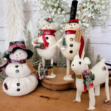 Load image into Gallery viewer, Sprinkles the primitive snowman and friends.
