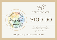 Load image into Gallery viewer, Simply Styled Season Gift Card
