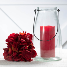 Load image into Gallery viewer, Glass Milk Bottle Style 10.5&quot; Lantern Vase Candle Holder
