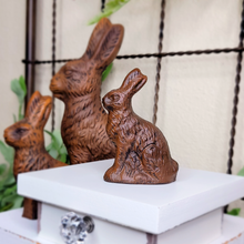 Load image into Gallery viewer, Faux chocolate 3.5&quot; Easter bunny tabletop decor

