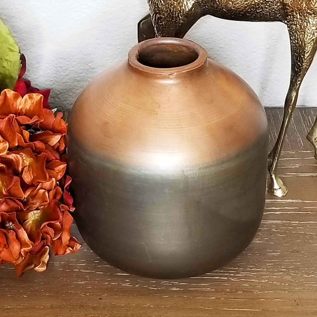 Copper and Metal Vase