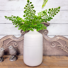 Load image into Gallery viewer, Stoneware Cream Crackled Vase

