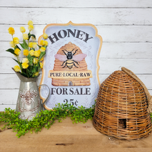 Load image into Gallery viewer, Honey For Sale Metal Decorative Sign
