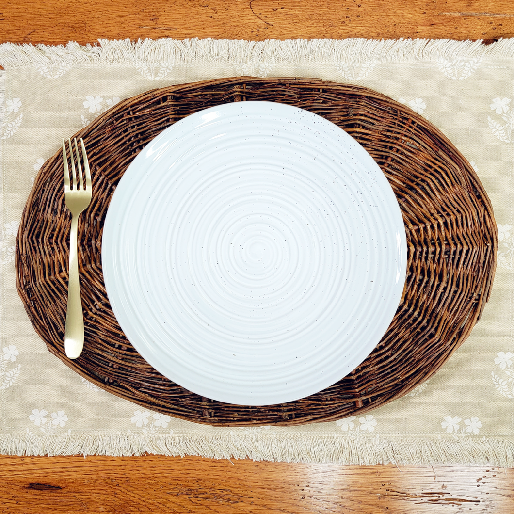 Oval Willow Placemat Tray