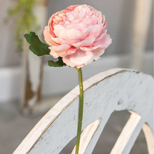 Load image into Gallery viewer, Distressed Black Wood Spindle Flower or Dowel Holder with Choice of Single Stem Floral
