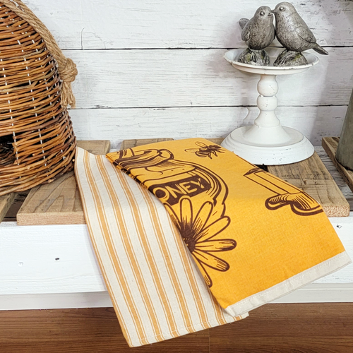 Gray Plaid and Mustard Yellow Tea Towels  Farmhouse Kitchen – Simply  Styled Season