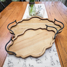 Load image into Gallery viewer, Orante Wood Arabesque Tray with Handles
